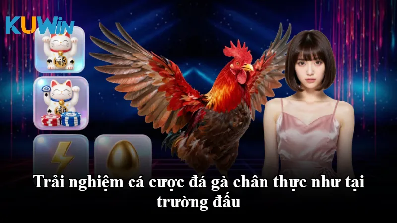 Trải nghiệm cá cược đá gà chân thực như tại trường đấu